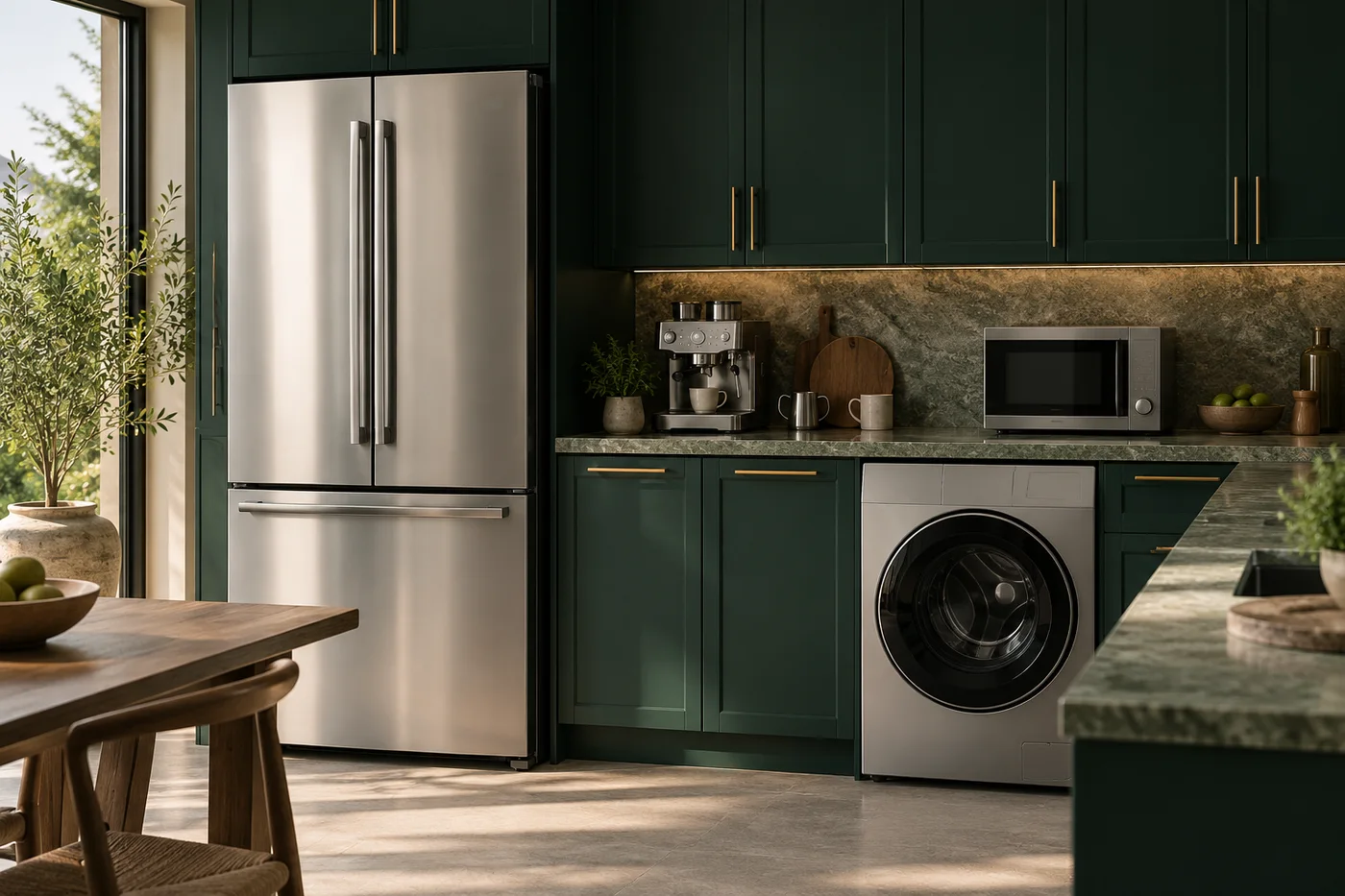 Kitchen and household appliances for modern living.